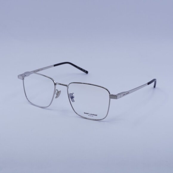 Saint Laurent SL528 005 Eyeglasses Silver 54mm Square Frame - Picture 8 of 11